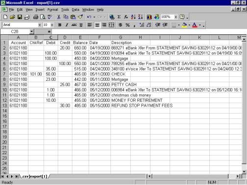 how to export quicken file to excel